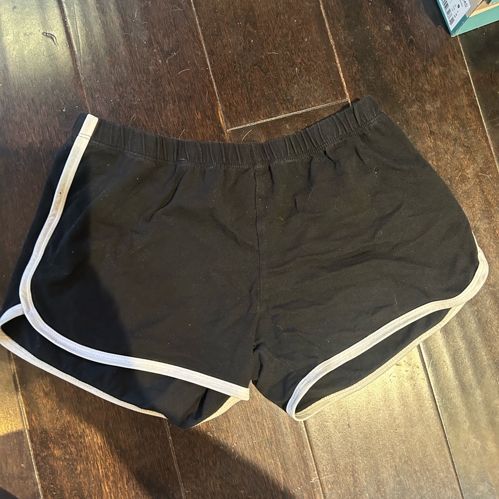 Popular 21 Black short shorts athletic stretch spandex M (girls) 8 10 women’s XS